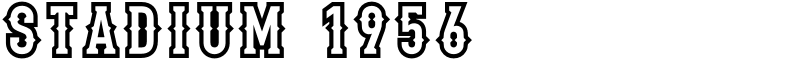 Stadium 1956 Font