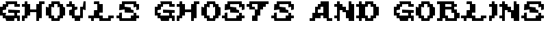 ghouls ghosts and goblins Font