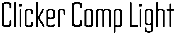 Clicker Comp Light Font