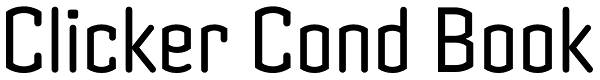 Clicker Cond Book Font