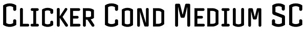 Clicker Cond Medium SC Font