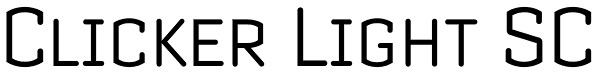 Clicker Light SC Font