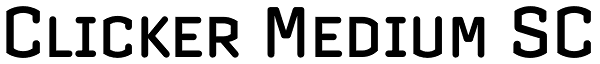 Clicker Medium SC Font