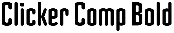 Clicker Comp Bold Font