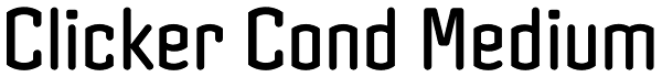 Clicker Cond Medium Font
