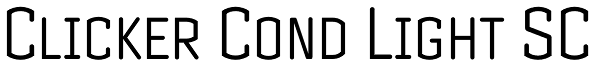 Clicker Cond Light SC Font