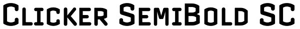 Clicker SemiBold SC Font
