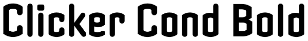 Clicker Cond Bold Font