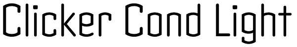 Clicker Cond Light Font