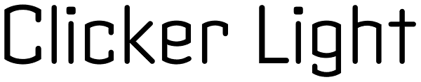Clicker Light Font