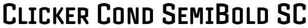 Clicker Cond SemiBold SC Font