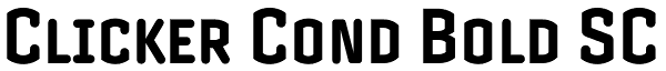 Clicker Cond Bold SC Font