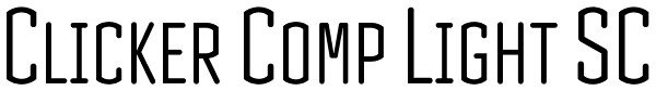 Clicker Comp Light SC Font