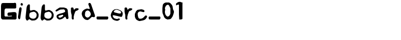Gibbard_erc_01 Font