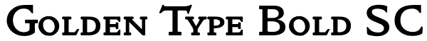 Golden Type Bold SC Font