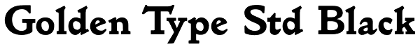 Golden Type Std Black Font