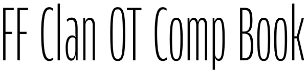 FF Clan OT Comp Book Font