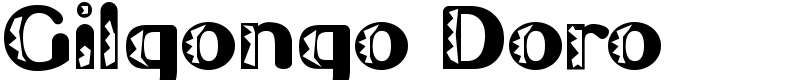 Gilgongo Doro Font
