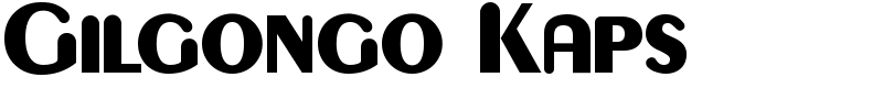 Gilgongo Kaps Font