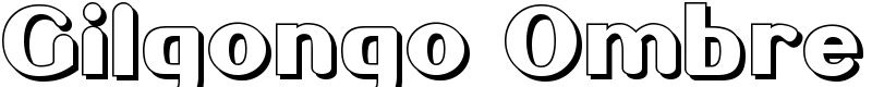 Gilgongo Ombre Font