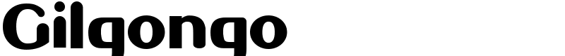 Gilgongo Font