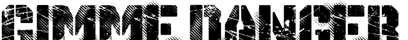 Gimme Danger Font