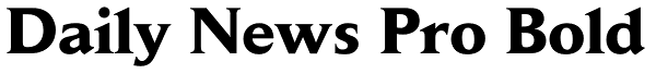 Daily News Pro Bold Font