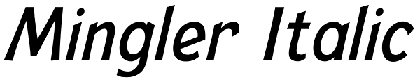 Mingler Italic Font