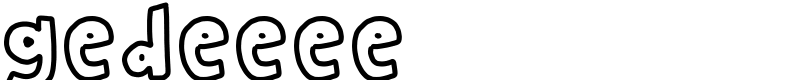 gedeeee  Font