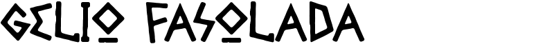 Gelio Fasolada Font
