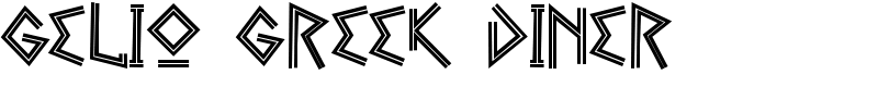 Gelio Greek Diner Font