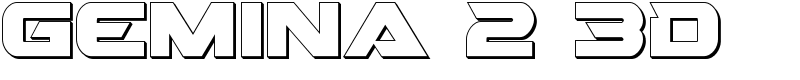 Gemina 2 3D Font