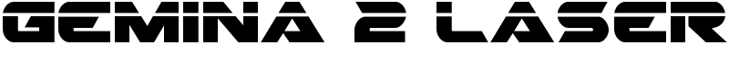 Gemina 2 Laser Font