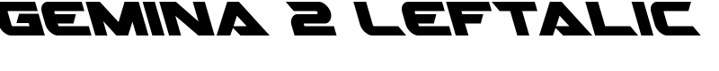 Gemina 2 Leftalic Font
