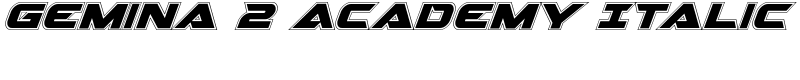 Gemina 2 Academy Italic Font