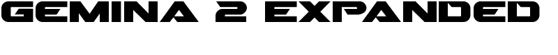 Gemina 2 Expanded Font
