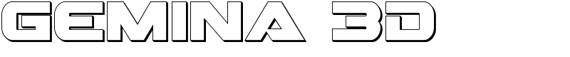 Gemina 3D Font