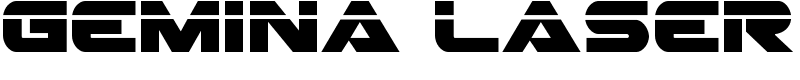 Gemina Laser Font