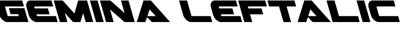 Gemina Leftalic Font