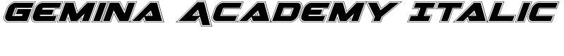 Gemina Academy Italic Font