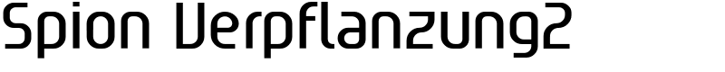 Spion Verpflanzung2 Font