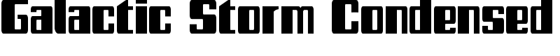 Galactic Storm Condensed Font