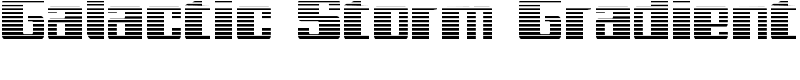 Galactic Storm Gradient Font