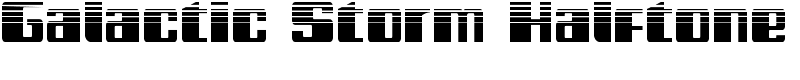 Galactic Storm Halftone Font