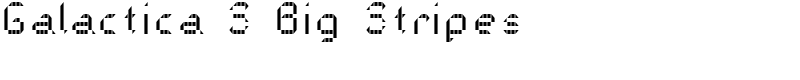 Galactica S Big Stripes Font