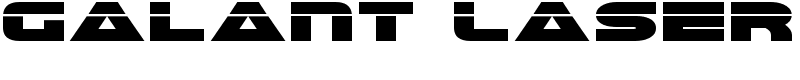 Galant Laser Font