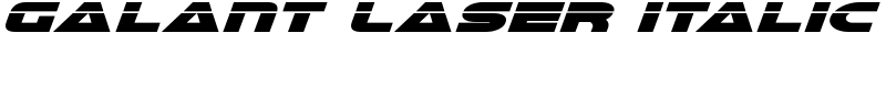 Galant Laser Italic Font