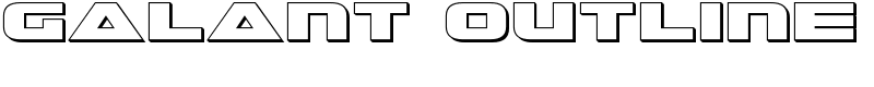 Galant Outline Font