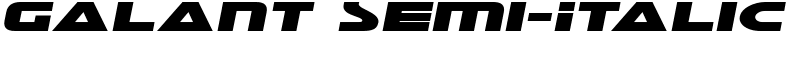 Galant Semi-Italic Font