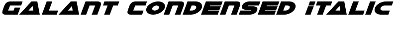 Galant Condensed Italic Font